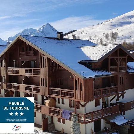 T2 Meuble Tourisme 3 Etoiles, Pied Des Pistes-Parking Prive Avec Balcon Et Superbe Vue Les Deux Alpes Exterior foto