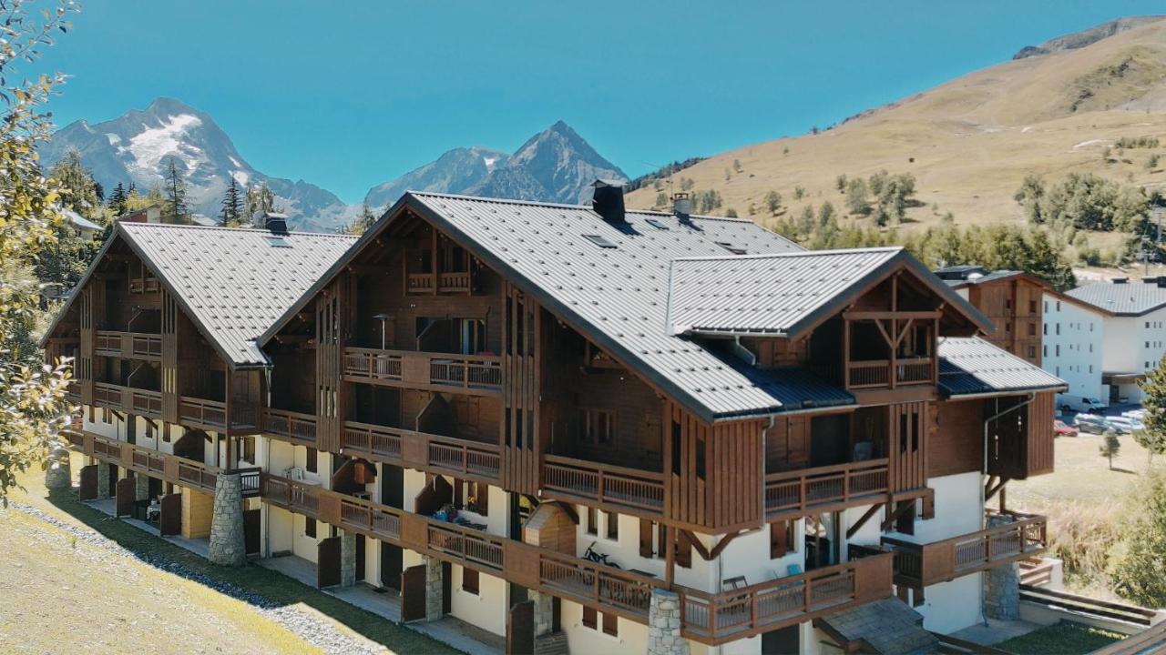 T2 Meuble Tourisme 3 Etoiles, Pied Des Pistes-Parking Prive Avec Balcon Et Superbe Vue Les Deux Alpes Exterior foto